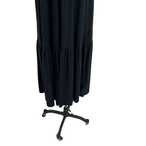 Nation LTD Shoshanah‎ Smocked Sundress Dress Midi Sleeveless Black Size Large - Picture 6 of 11